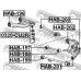 HAB-202 FEBEST Втулка, рычаг колесной подвески