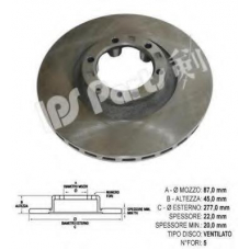 IBT-1520 IPS Parts Тормозной диск