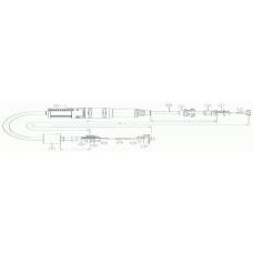 10.3442 CABOR Трос, управление сцеплением