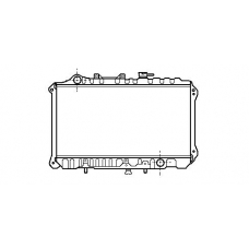 MZ2031 AVA Радиатор, охлаждение двигателя
