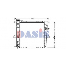 090056N AKS DASIS Радиатор, охлаждение двигателя