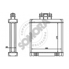 355450 SOMORA Теплообменник, отопление салона