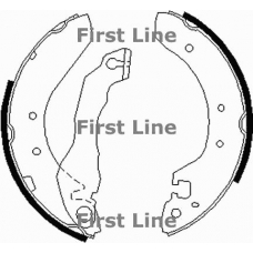 FBS191 FIRST LINE Комплект тормозных колодок