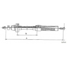 1173.3 CABOR Тросик газа