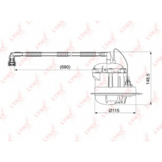 LF-1065M LYNX Фильтр топл.погружной vw toure