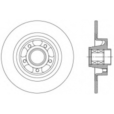 BDA2514.30 OPEN PARTS Тормозной диск