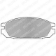 LP983 DELPHI Комплект тормозных колодок, дисковый тормоз