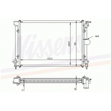 65181A NISSENS Радиатор, охлаждение двигателя