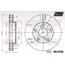 861040.6980 MAXTECH Тормозной диск