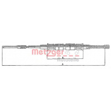 10.743 METZGER Трос, стояночная тормозная система