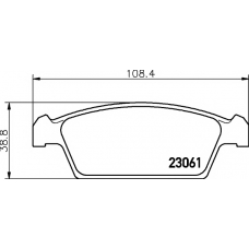 8DB 355 017-001 HELLA PAGID Комплект тормозных колодок, дисковый тормоз