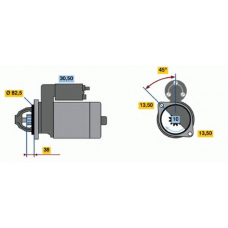 0 986 014 730 BOSCH Стартер