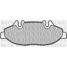 BBP1949 BORG & BECK Комплект тормозных колодок, дисковый тормоз