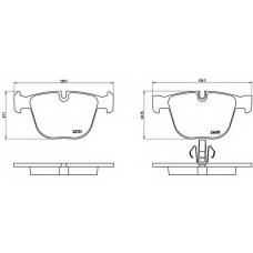 P 06 053 BREMBO Комплект тормозных колодок, дисковый тормоз