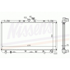 64746A NISSENS Радиатор, охлаждение двигателя