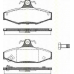 8110 10539 TRISCAN Комплект тормозных колодок, дисковый тормоз