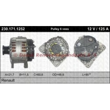 20-230-171-1252 TRISCAN Генератор