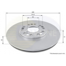 ADC0162V COMLINE Тормозной диск