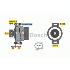 0 121 715 112 BOSCH Генератор