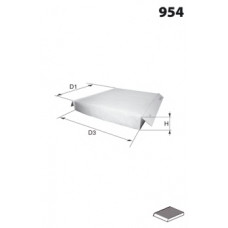 EKR7001 MECAFILTER Фильтр, воздух во внутренном пространстве