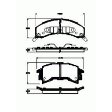2525.02 ROADHOUSE Комплект тормозных колодок, дисковый тормоз