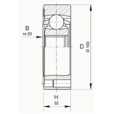 CVJ5411.20 OPEN PARTS Шарнирный комплект, приводной вал