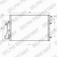 TSP0225635 DELPHI Конденсатор, кондиционер