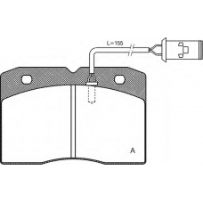 BPA0211.22 OPEN PARTS Комплект тормозных колодок, дисковый тормоз