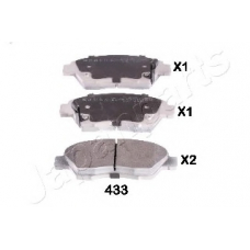 PA-433AF JAPANPARTS Комплект тормозных колодок, дисковый тормоз