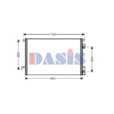 152011N AKS DASIS Конденсатор, кондиционер