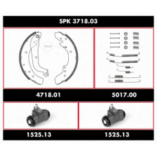 SPK 3718.03 REMSA Комплект тормозов, барабанный тормозной механизм