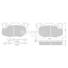 FB210257 FLENNOR Комплект тормозных колодок, дисковый тормоз