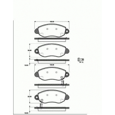 1501222559 S.b.s. Комплект тормозных колодок, дисковый тормоз
