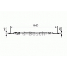 1 987 482 117 BOSCH Трос, стояночная тормозная система