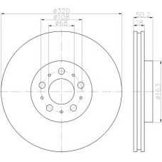 8DD 355 117-851 HELLA Тормозной диск