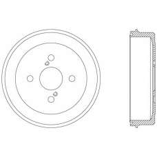 BAD9045.10 OPEN PARTS Тормозной барабан