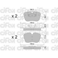 822-675-3 CIFAM Комплект тормозных колодок, дисковый тормоз
