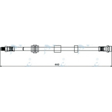 HOS3918 APEC Тормозной шланг