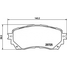 8DB 355 020-901 HELLA PAGID Комплект тормозных колодок, дисковый тормоз