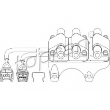 111 749 TOPRAN Катушка зажигания
