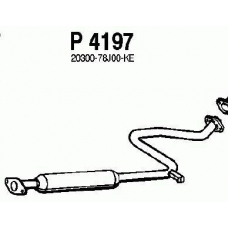 P4197 FENNO Средний глушитель выхлопных газов