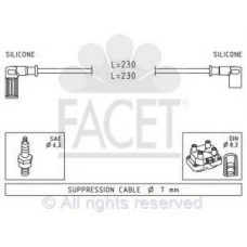 4.8614 FACET Комплект проводов зажигания