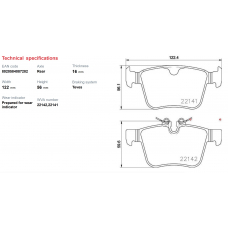 P 86 029 BREMBO Колодки тормозные land rover d