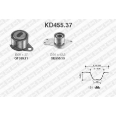 KD455.37 SNR Комплект ремня грм