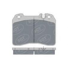 SP 249 SCT Комплект тормозных колодок, дисковый тормоз
