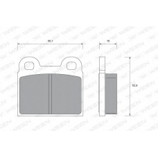 151-1571 WEEN Комплект тормозных колодок, дисковый тормоз