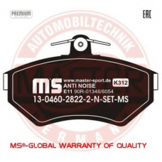 13046028222N-SET-MS MASTER-SPORT Комплект тормозных колодок, дисковый тормоз