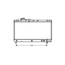 TO2200 AVA Радиатор, охлаждение двигателя