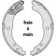 M845 MGA Комплект тормозных колодок, стояночная тормозная с