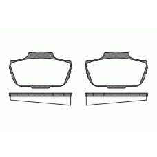 0055.00 REMSA Комплект тормозных колодок, дисковый тормоз